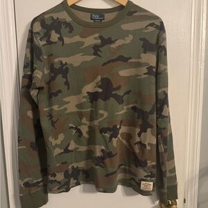 Ralph Lauren Kids Camo Long Sleeve Tee
